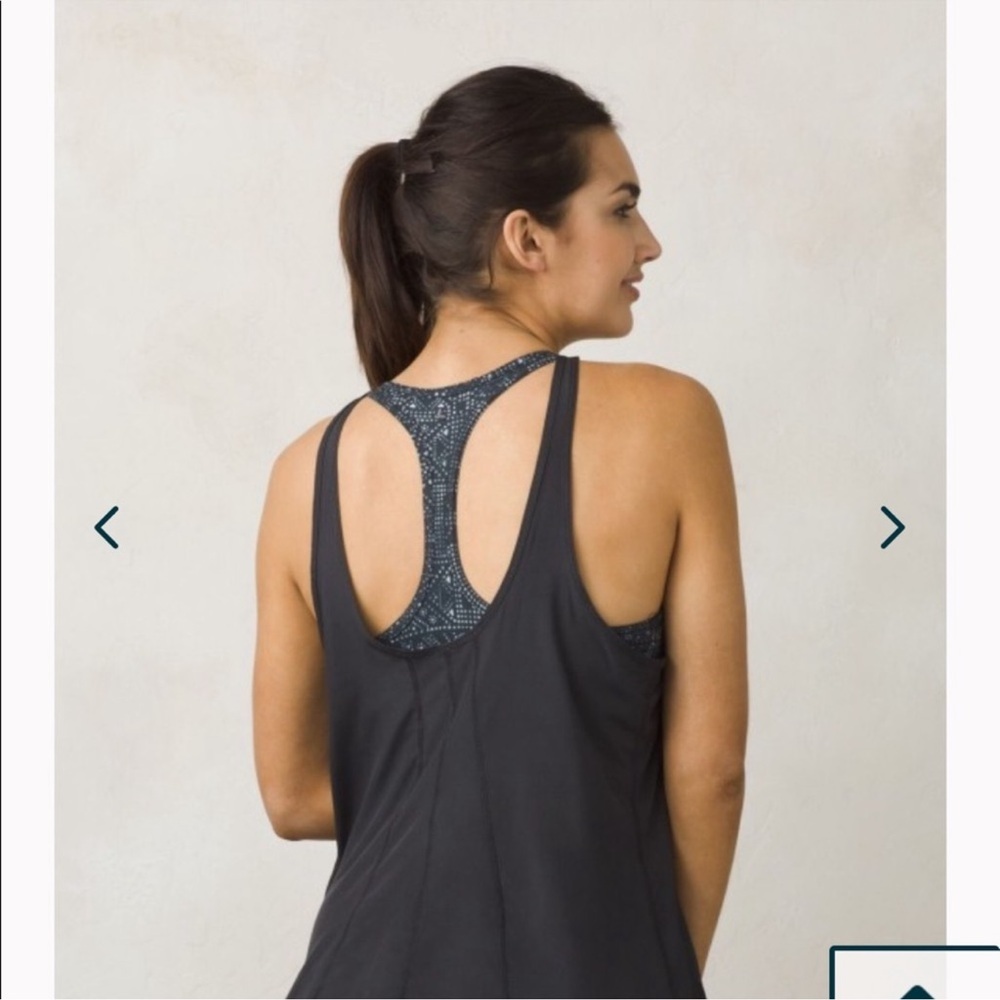 NWT Prana Performance Black Mosaic Sway Tank Top Size XSmall